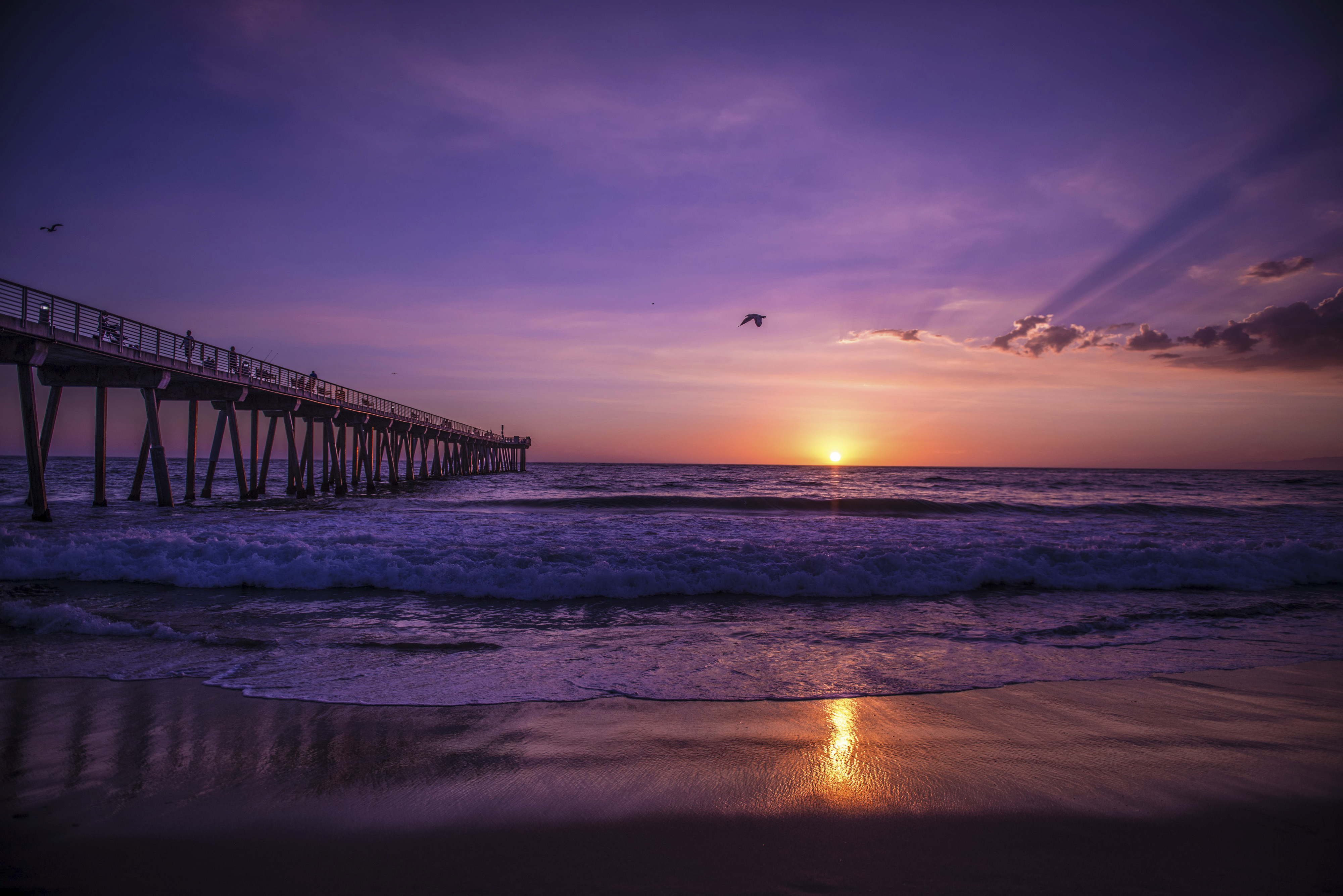 Beach Pier Sunset